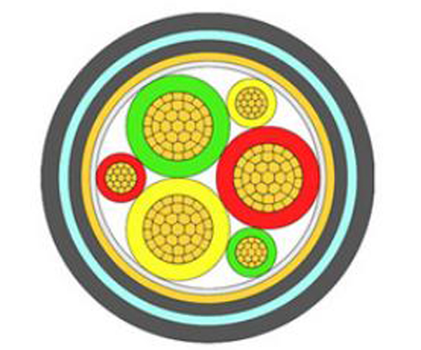 Water-resistant tree-type power cable